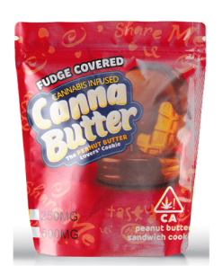 Canna Butter Cookie (500mg THC) – Fudge Covered Peanut Butter Cookie