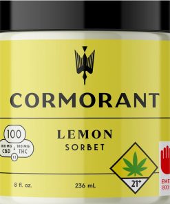 Cormorant - 8 oz. 1:1 Lemon Sorbet - 100 mg CBD + 100 mg THC - Hybrid