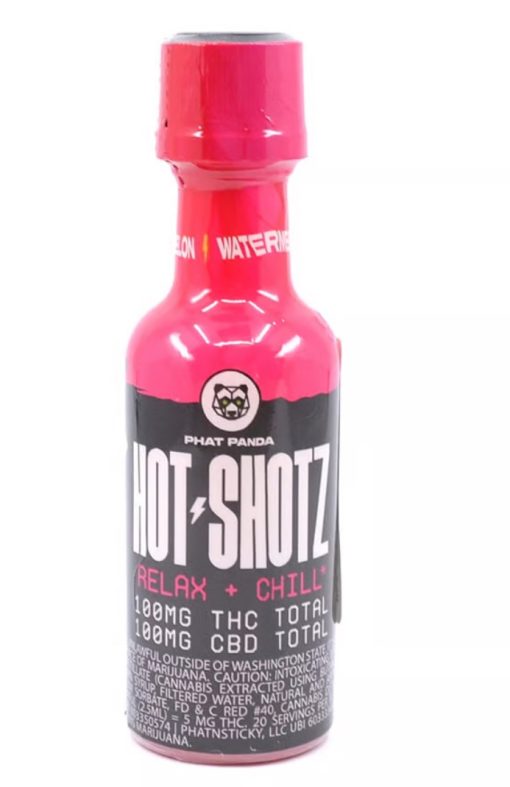 Hot Shotz - 1:1 Watermelon (100mg CBD/100mg THC) - Hybrid