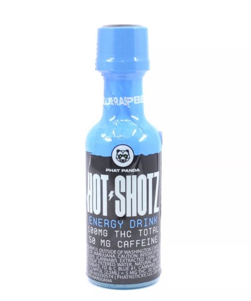 Hot Shotz - Blue Raspberry (100mg THC/50mg Caffeine) - Hybrid