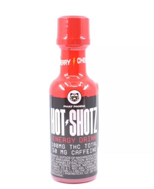 Hot Shotz - Cherry (100mg THC/50mg Caffeine) - Indica