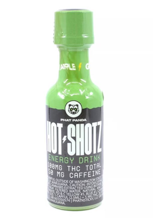 Hot Shotz - Green Apple (100mg THC/50mg Caffeine) - Hybrid