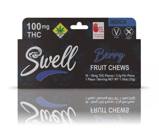 Swell - Berry Indica Fruit Chews [10pk] (100mg) - Indica