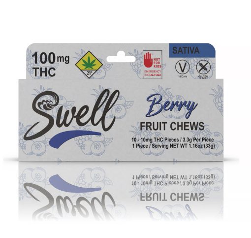 Swell - Berry Sativa Fruit Chews [10pk] (100mg) - Sativa