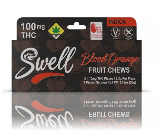 Swell - Blood Orange Indica Fruit Chews [10pk] (100mg) - Indica