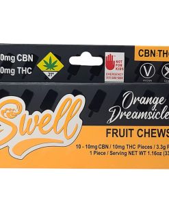 Swell - Orange Dreamsicle 1:1 Fruit Chews (100mg CBN/100mg THC) - Hybrid