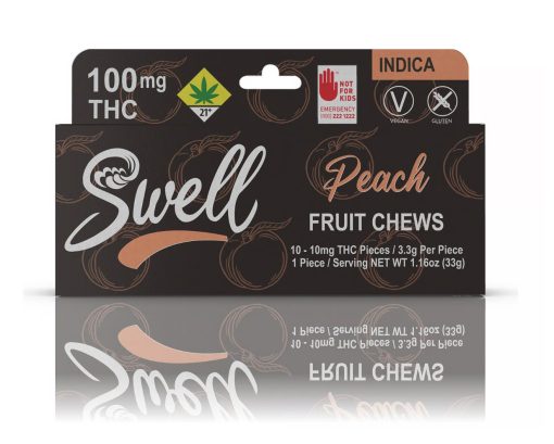 Swell - Peach Indica Fruit Chews [10pk] (100mg) - Indica