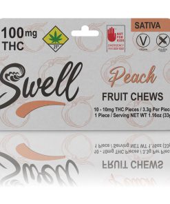 Swell - Peach Sativa Fruit Chews [10pk] (100mg) - Sativa