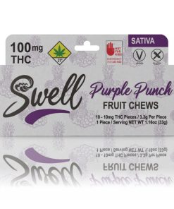 Swell - Purple Punch Sativa Fruit Chews [10pk] (100mg)