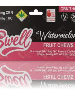 Swell - Watermelon CBN 1:1 Fruit Chews [10pk] (100mg THC/100mg CBN) - Hybrid