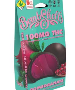 Verdelux - Chocolate Covered Pomegranate Gummies Bombshells - 10pk 100mg THC Hybrid