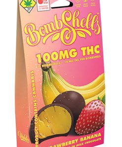 Verdelux - Chocolate Covered Strawberry Banana Gummies Bombshells - 10pk 100mg THC Hybrid