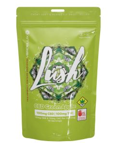 Verdelux - Gummies Lush Green Apple 1:1 - 10pk 100mg CBD | 100mg THC