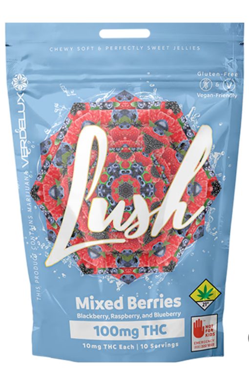 Verdelux - Gummies Lush Mixed Berry - 10pk 100mg THC Hybrid