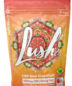 Verdelux - Gummies Lush Sour Grapefruit 3:1 - 10pk 150mg CBD | 50mg THC Sativa