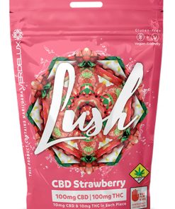 Verdelux - Gummies Lush Strawberry 1:1 - 10pk 100mg CBD | 100mg THC Hybrid