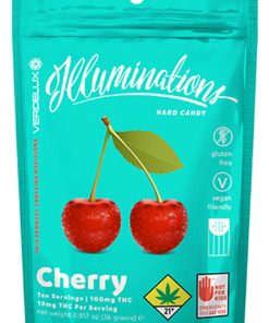 Verdelux - Hard Candy Illuminations Cherry Edibles - 10pk 100mg THC Hybrid