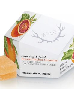 WYLD - Blood Orange 1:1 CBC + Sativa Enhanced Gummies | 100mg THC:100mg CBC - Sativa