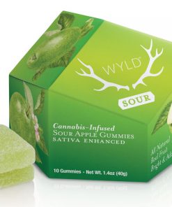 WYLD - Sour Apple Sativa Enhanced Gummies | 100mg - Hybrid