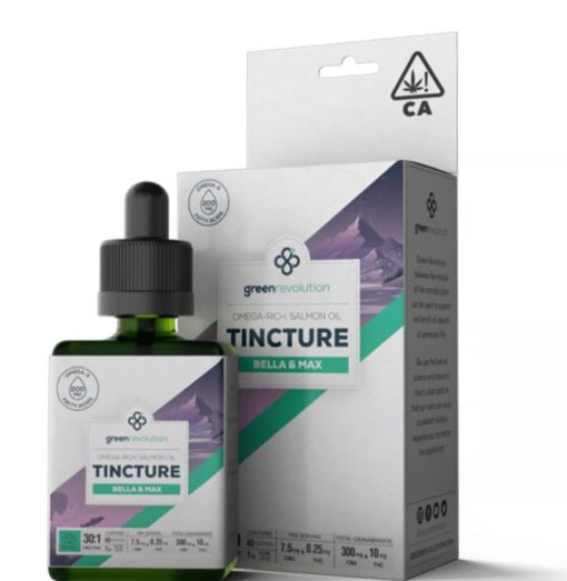 Green Revolution - Bella & Max Tincture - 30:1 Relief [30ml] (150mg CBD/5mg THC) Hybrid